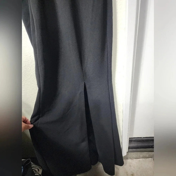 Lulus Luxurious Outlook Black and White Bow Mermaid Maxi Dress Party Prom - Picture 10 of 12